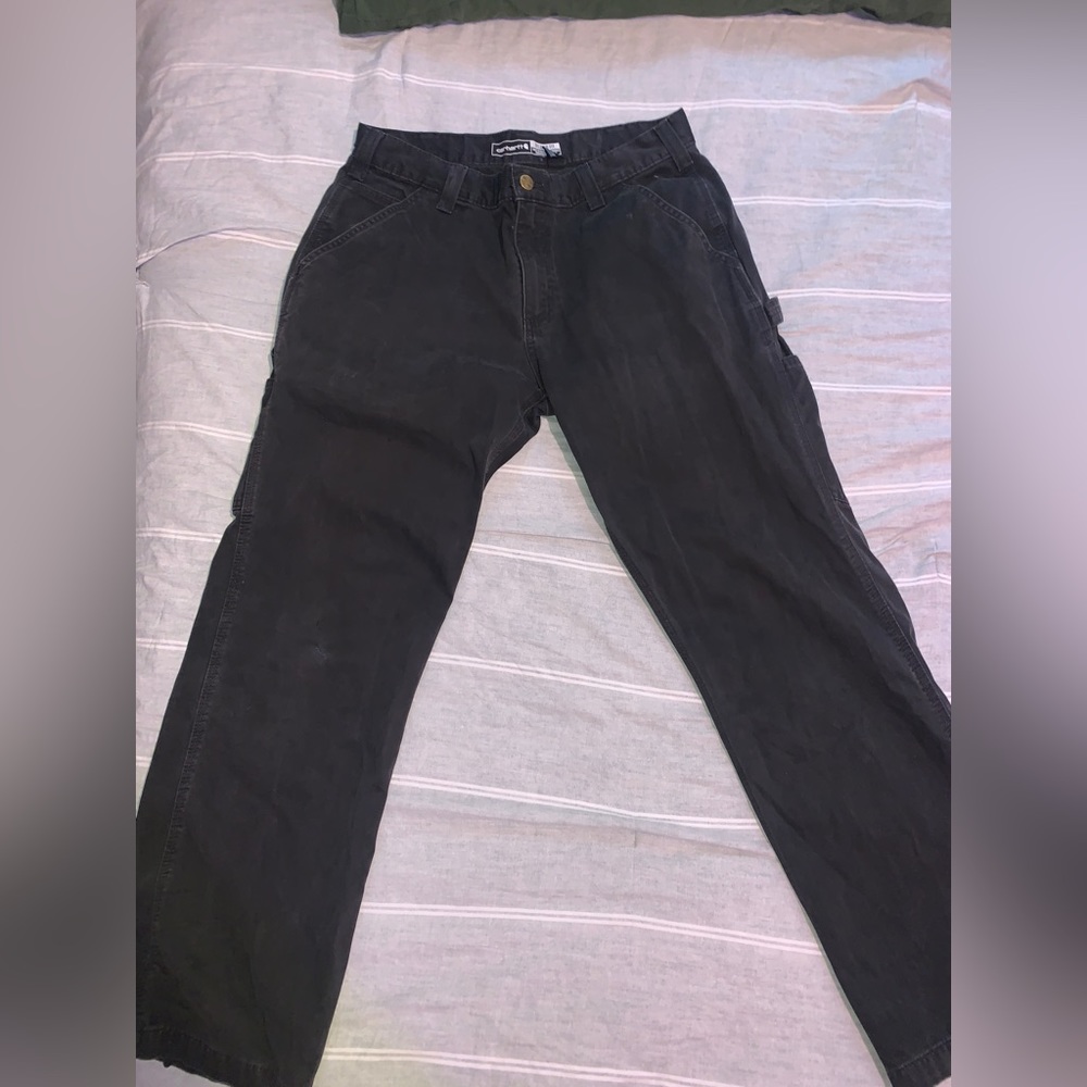 Black Carhartt, jeans. relaxed fit